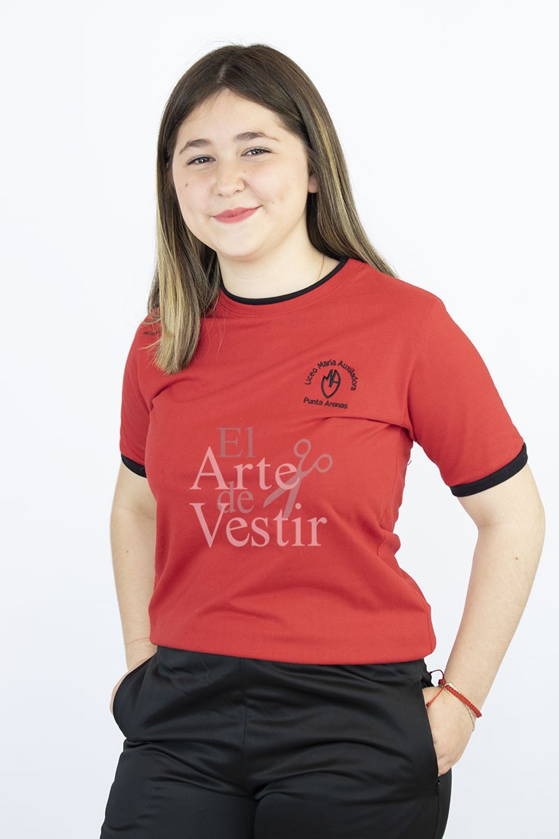 POLERA ROJO MC POLO M.AUXILIADORA MUJER POLERA ROJO MC POLO M.AUXILIADORA MUJER