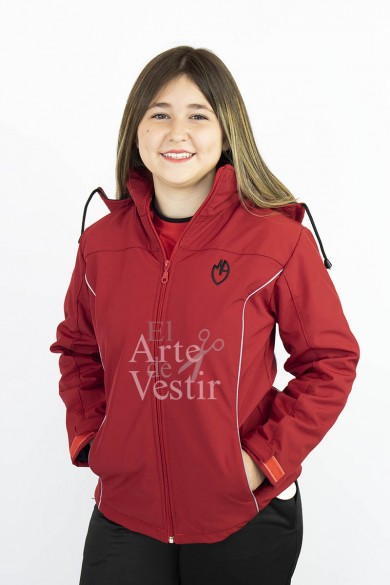 CASACA ROJO M.AUXILIADORA SHELL MUJER