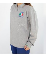 SWEATER GRIS ML V UNISEX CONTARDI