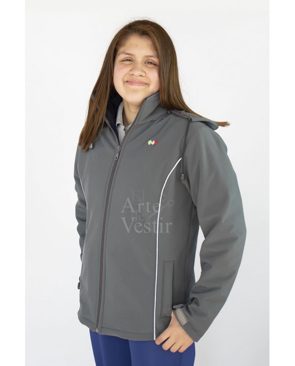 CASACA GRIS SHELL MUJER CONTARDI