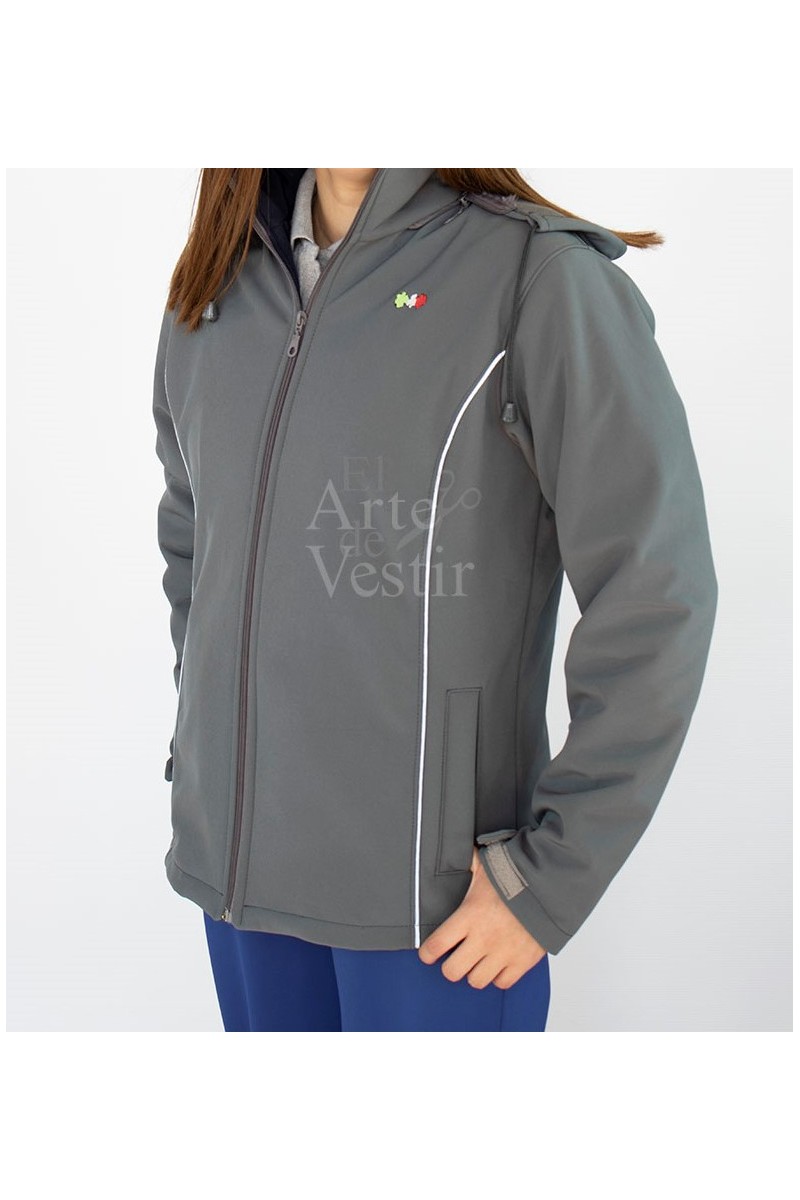 CASACA GRIS SHELL HOMBRE/UNISEX CONTARDI