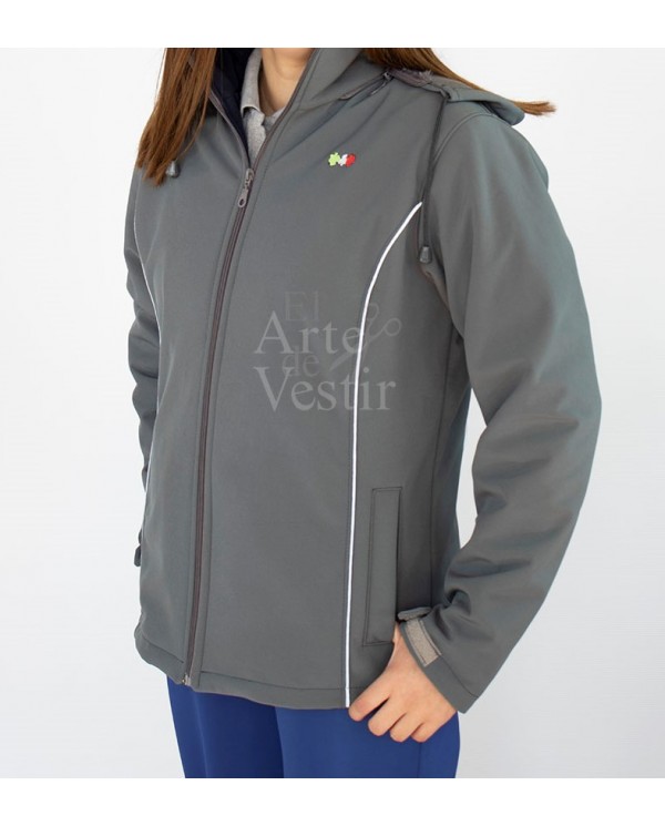CASACA GRIS SHELL HOMBRE/UNISEX CONTARDI
