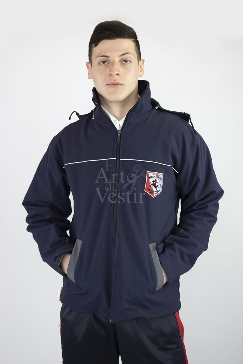 CASACA AZUL SOFT SHELL HOMBRE BERNARDO O'HIGGINS P.A
