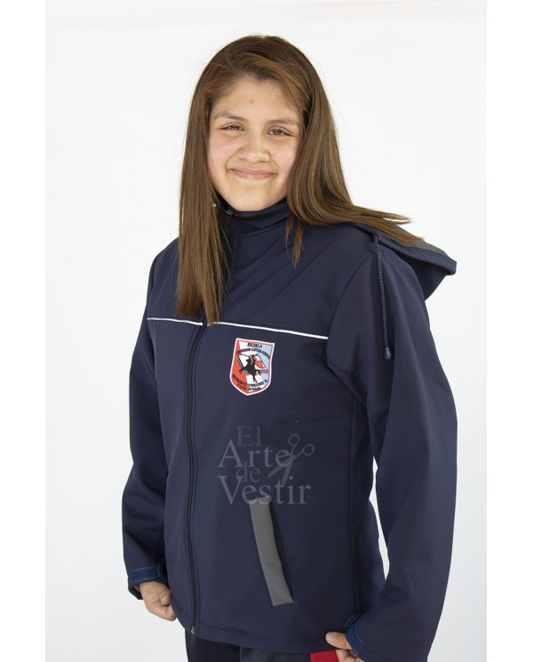 CASACA AZUL SOFT SHELL MUJER BERNARDO O'HIGGINS P.A