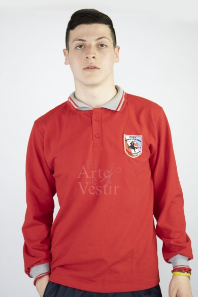 POLERA ROJA PIQUE ML B.O'HIGGINS UNISEX
