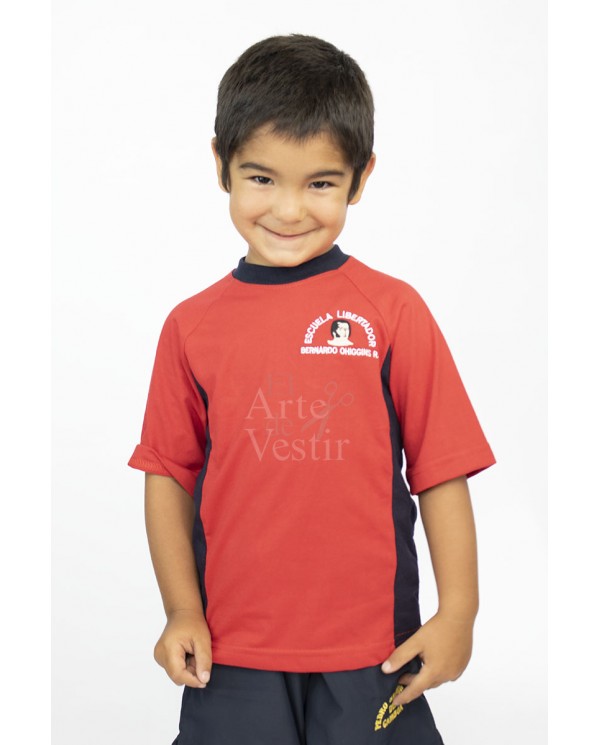 POLERA ROJO POLO MC UNISEX BERNARDO O'HIGGINS P.A
