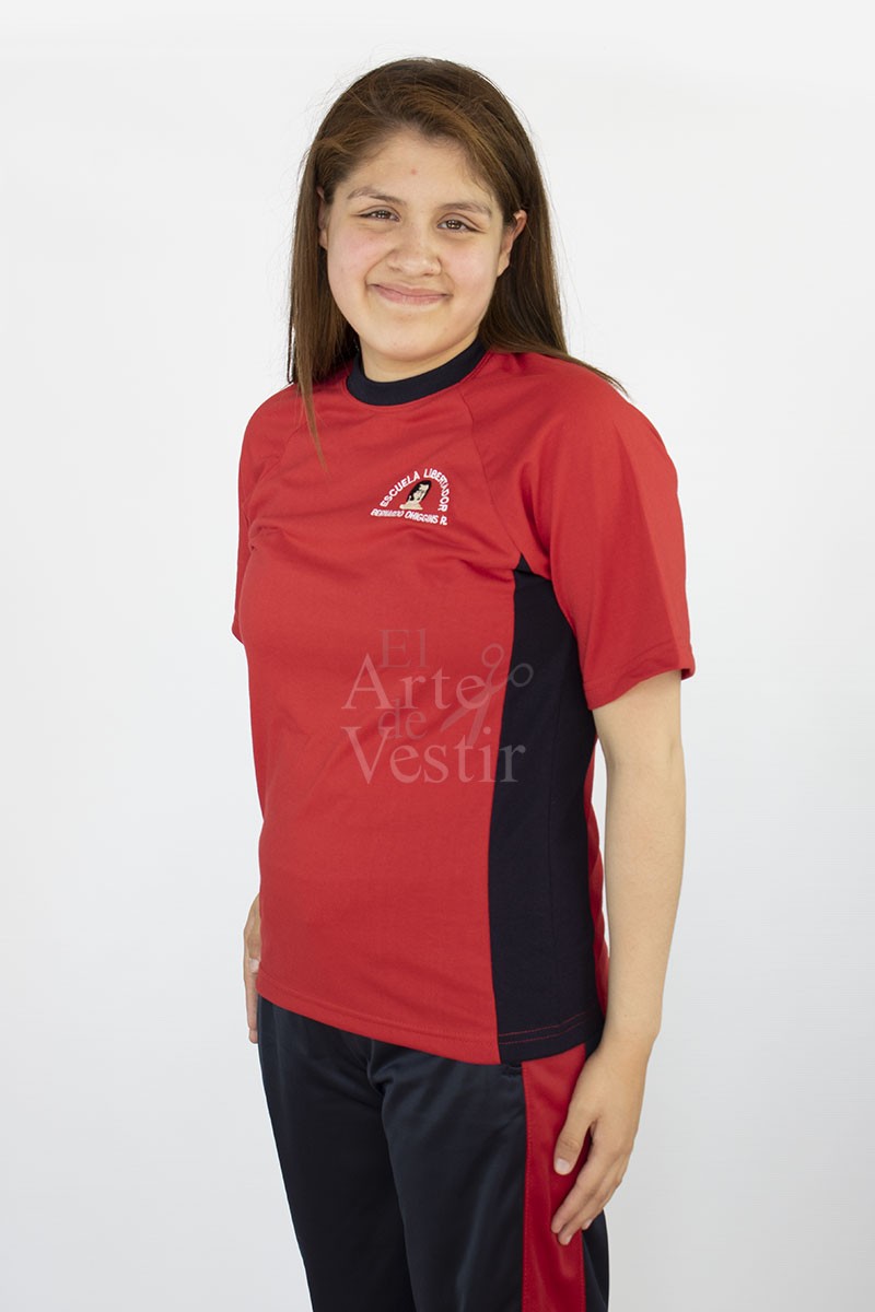 POLERA ROJO POLO MC UNISEX BERNARDO O'HIGGINS P.A