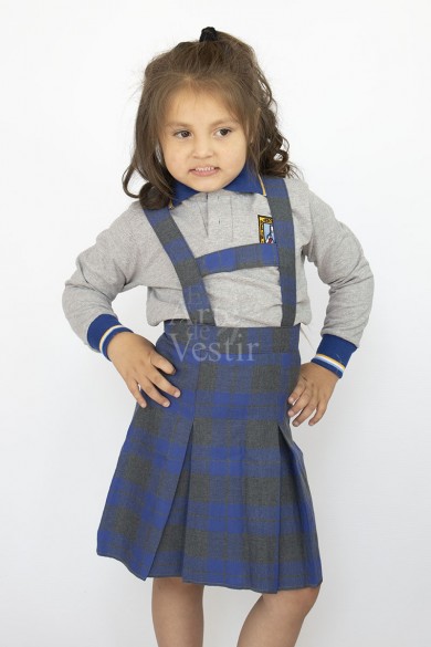 FALDA GRIS/AZULINO ARGENTINA ESCOCES