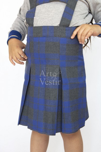 FALDA GRIS/AZULINO ARGENTINA ESCOCES