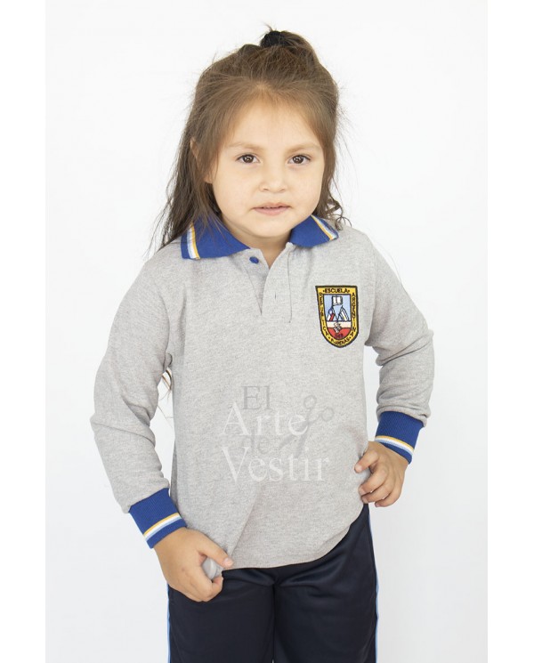 POLERA ML GRIS PIQUE MUJER ARGENTINA