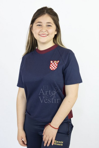 POLERA AZUL POLO CROACIA UNISEX