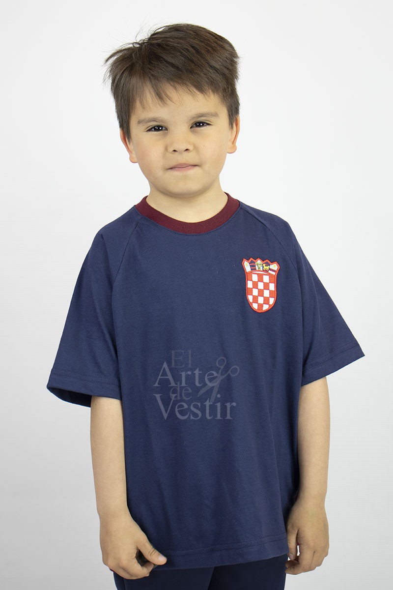 POLERA AZUL POLO CROACIA UNISEX POLERA AZUL POLO CROACIA UNISEX