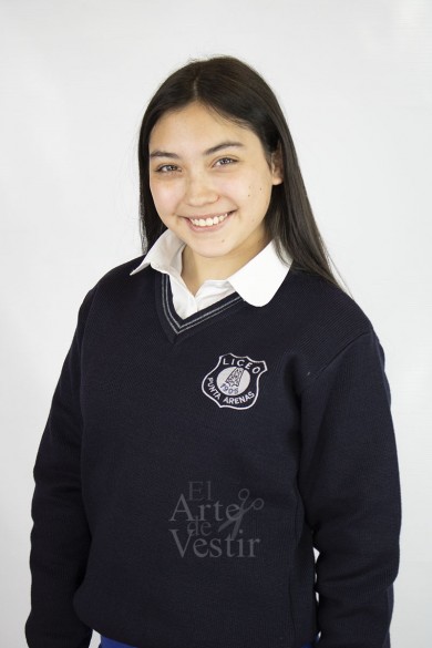 SWEATER AZUL ML V L.A.BARRERA UNISEX