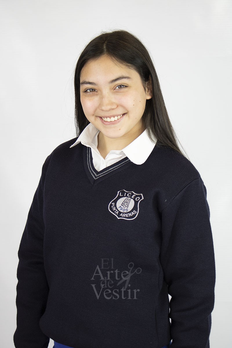 SWEATER AZUL ML V UNISEX LUIS ALBERTO BARRERA