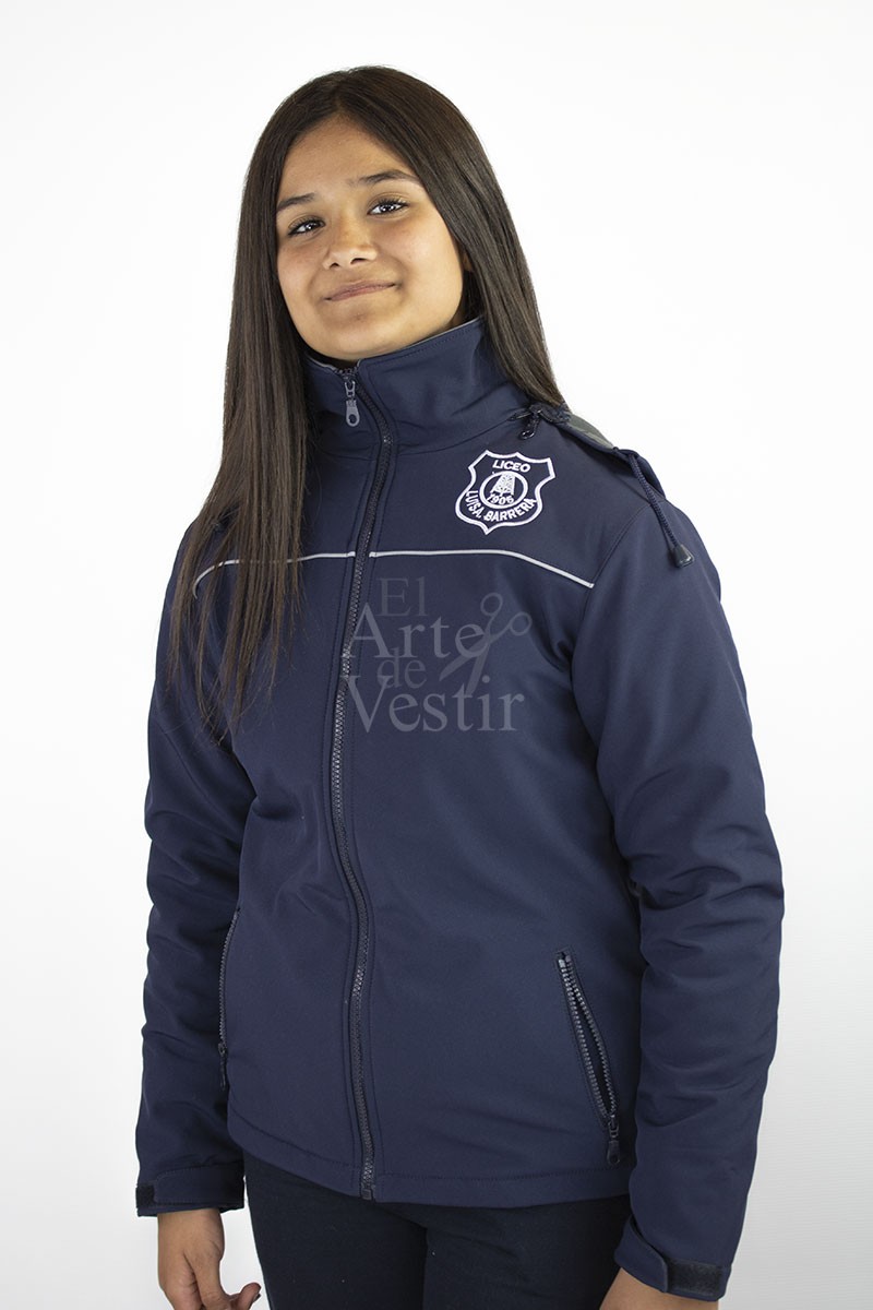 CASACA AZUL L.A.BARRERA SHELL MUJER CASACA AZUL L.A.BARRERA SHELL MUJER