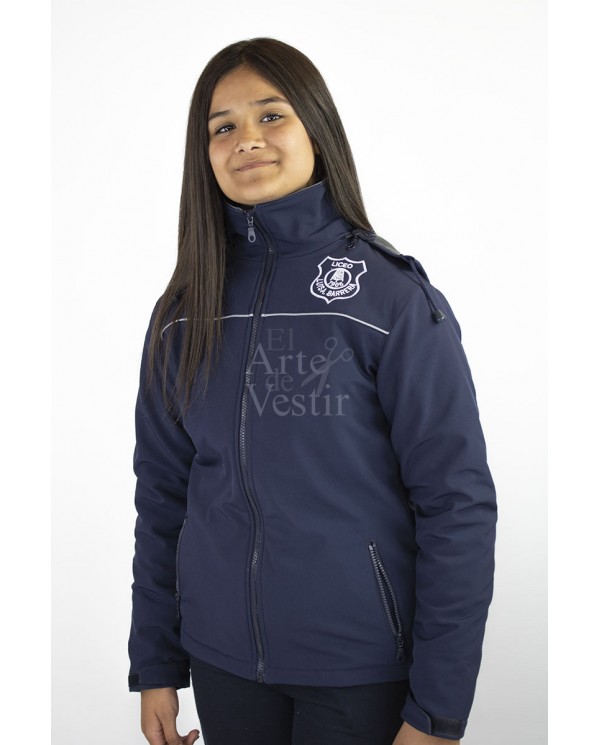 CASACA AZUL SHELL MUJER LUIS ALBERTO BARRERA