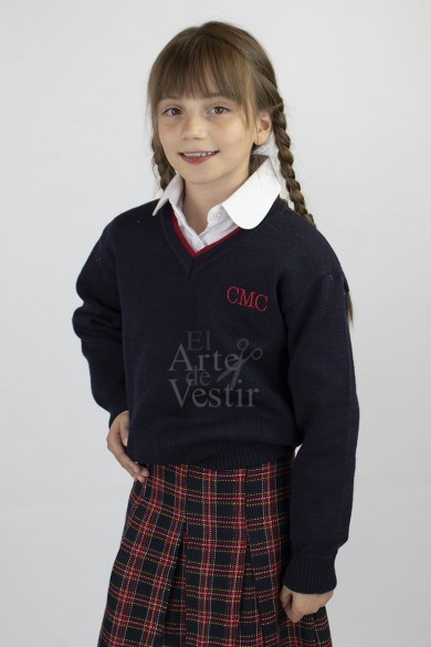 FALDA AZUL/ROJO M.DE CERVANTES