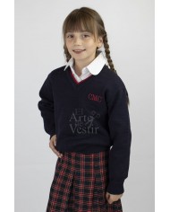 CALZA AZUL MAR M.DE CERVANTES LYCRA