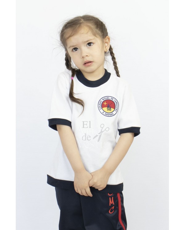 POLERA MC BLANCA MUJER MIGUEL DE CERVANTES