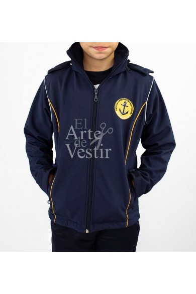 CASACA AZUL A.PRAT SOFT SHELL MUJER