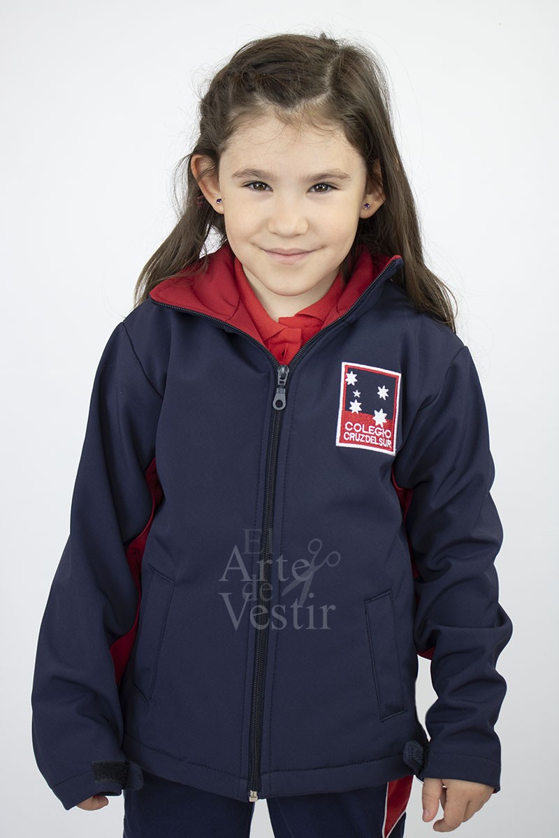 CASACA AZUL/ROJO SOFT MUJER CRUZ DEL SUR