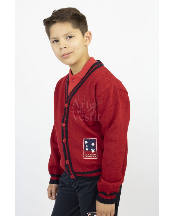 CHALECO ROJO HOMBRE CRUZ DEL SUR