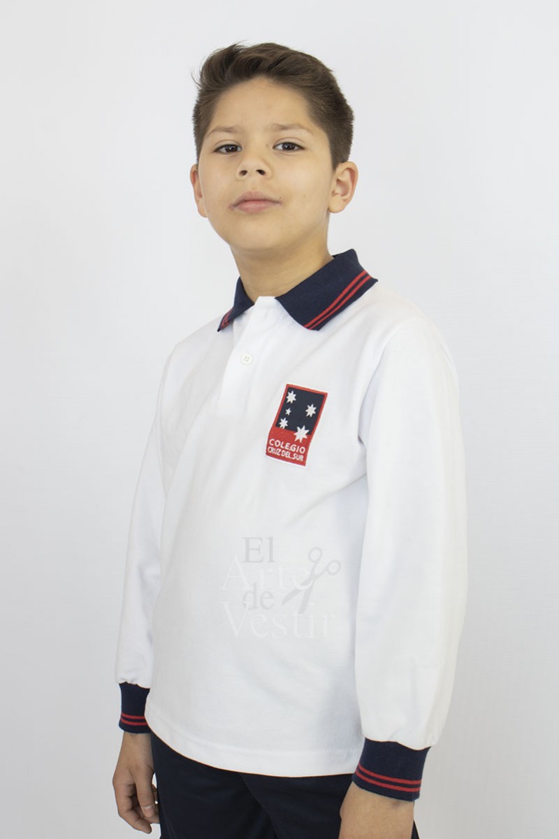 POLERA BLANCO ML PIQUE C. DEL SUR UNISEX POLERA BLANCO ML PIQUE C. DEL SUR UNISEX