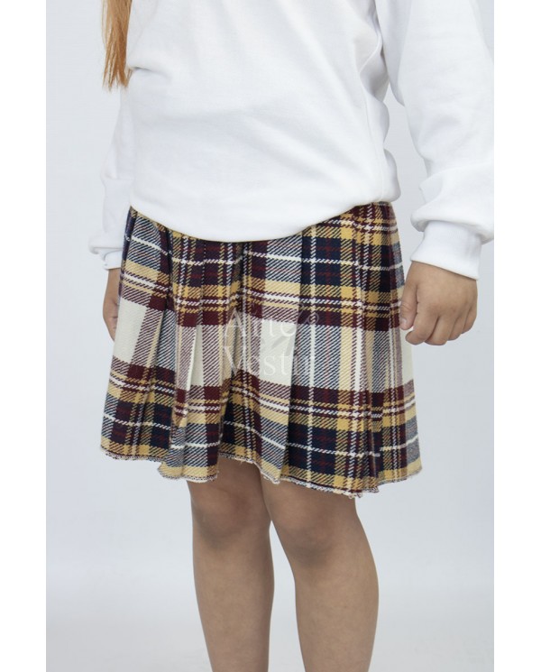 FALDA BEIGE/CAFE FRANELA MUJER CHARLES DARWIN