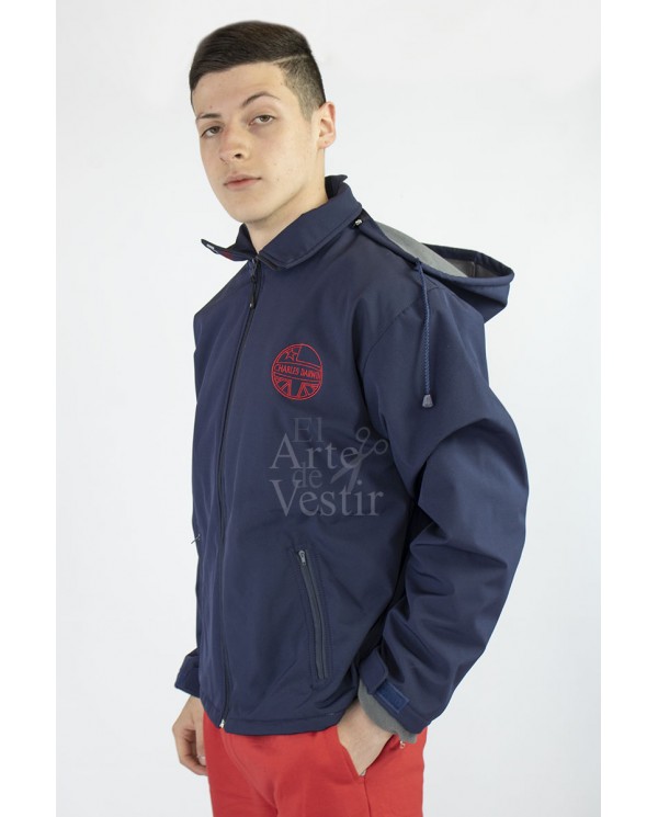 CASACA AZUL SOFT SHELL HOMBRE/UNISEX CHARLES DARWIN