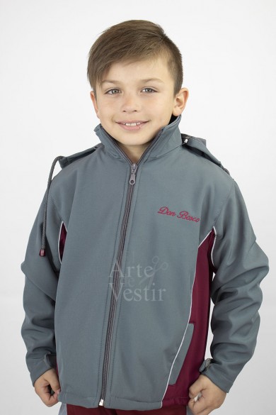 CASACA GRIS/BURDEO DON BOSCO HOMBRE