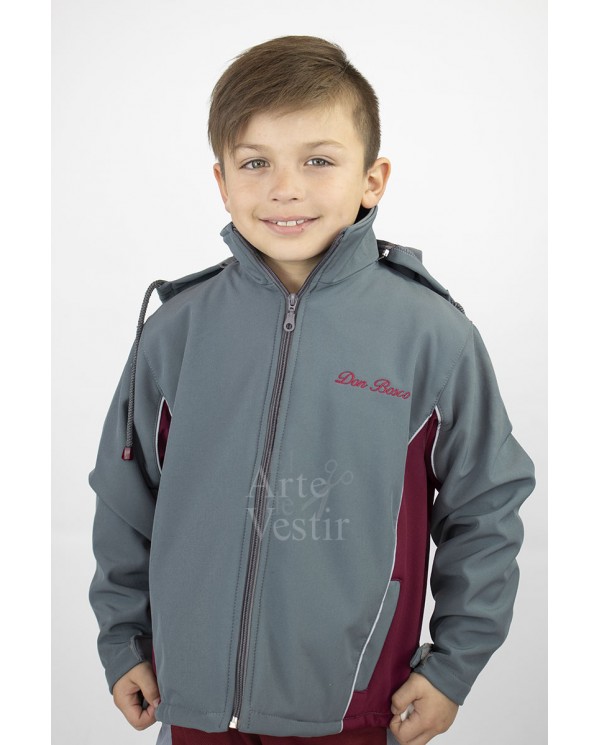 CASACA GRIS/BURDEO HOMBRE DON BOSCO