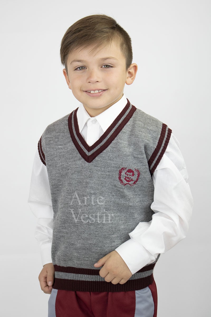 SWEATER GRIS S/M V HOMBRE DON BOSCO