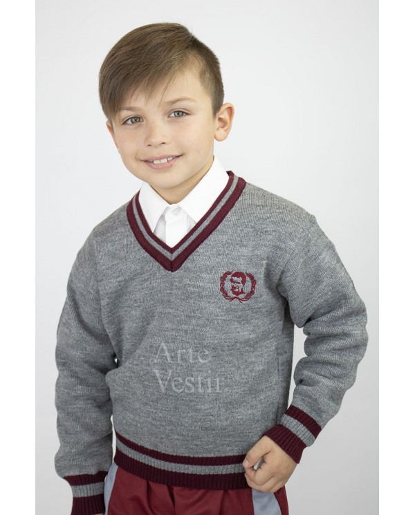 SWEATER GRIS ML V HOMBRE DON BOSCO