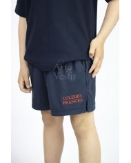 POLERA ML AZUL PIQUE FRANCES UNISEX