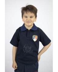 POLERA MC AZUL PIQUE MUJER FRANCES