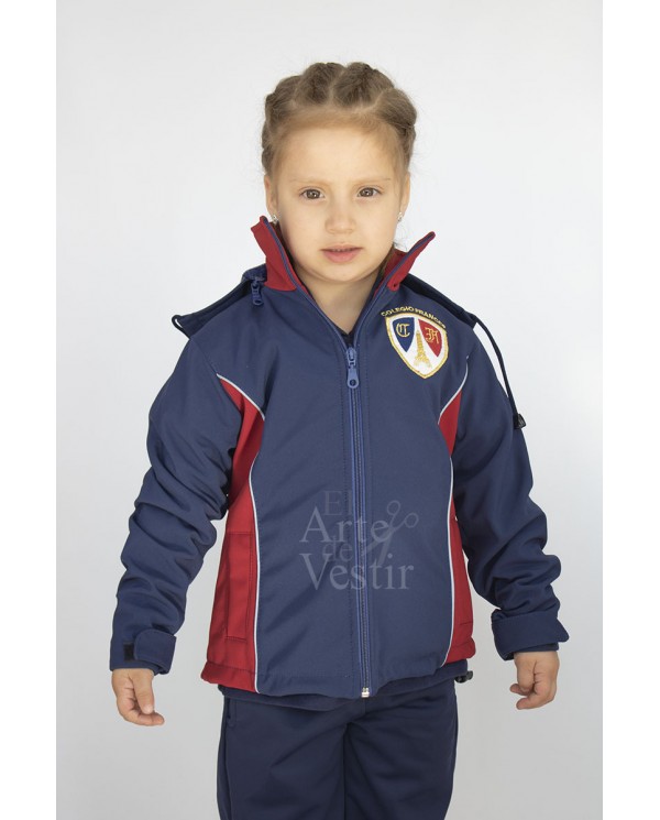 CASACA AZUL/ROJO SOFTSHELL MUJER FRANCES