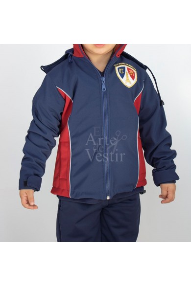 CASACA AZUL/ROJO FRANCES SOFTSHELL HOMBRE