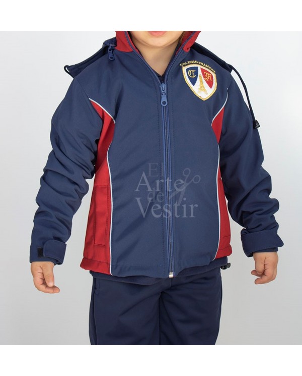 CASACA AZUL/ROJO SOFTSHELL HOMBRE FRANCES