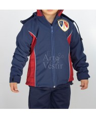 CASACA AZUL/ROJO FRANCES SOFTSHELL MUJER