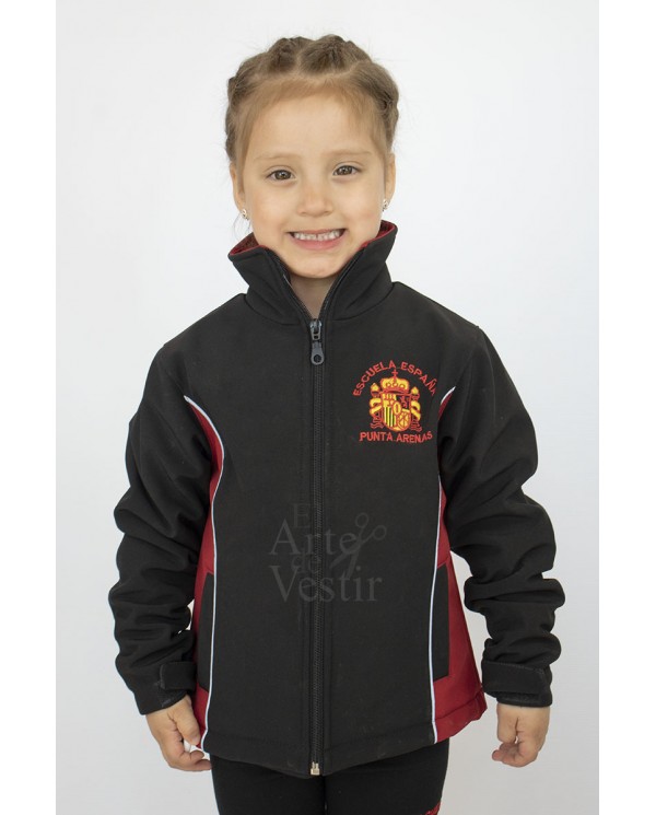 CASACA NEGRO/ROJO SHELL MUJER ESPAÑA