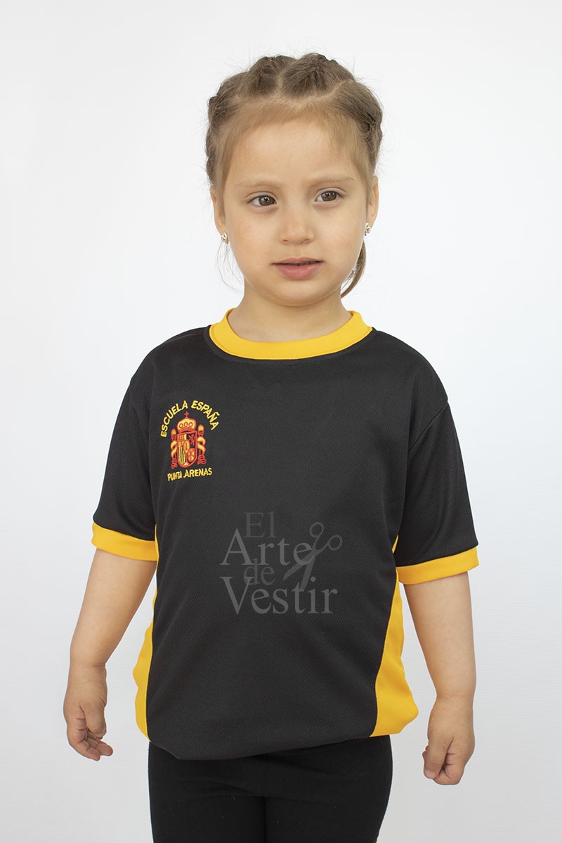 POLERA MC NEGRO PANAL UNISEX ESPAÑA