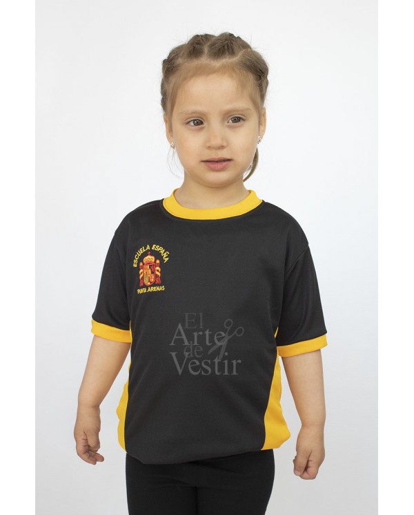 POLERA MC NEGRO PANAL UNISEX ESPAÑA