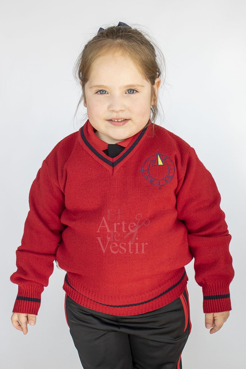 SWEATER ROJO V ML UNISEX EXPERIMENTAL