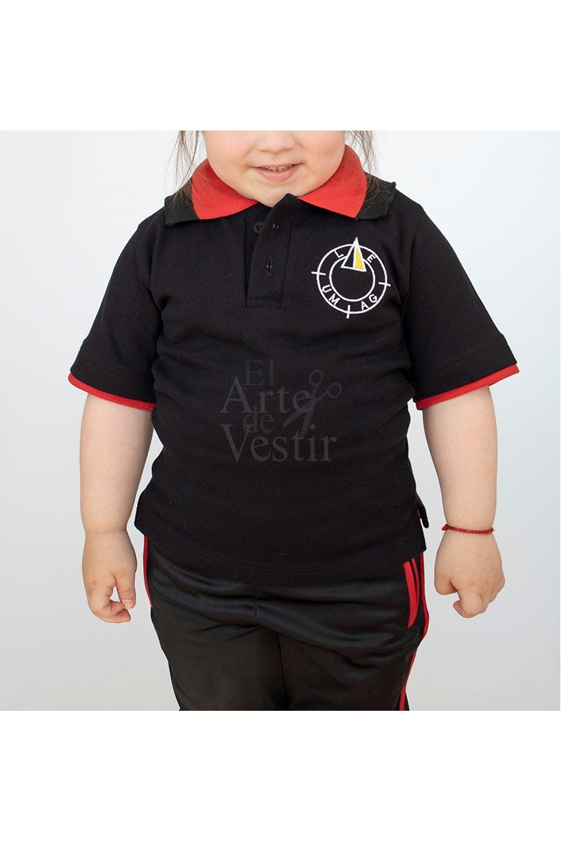 POLERA MC NEGRO PIQUE HOMBRE/UNISEX EXPERIMENTAL