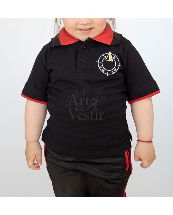 POLERA MC NEGRO PIQUE HOMBRE/UNISEX EXPERIMENTAL