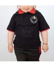 POLERA MC NEGRO PIQUE MUJER EXPERIMENTAL