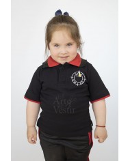 POLERA NEGRO MC UNISEX POLO EXPERIMENTAL