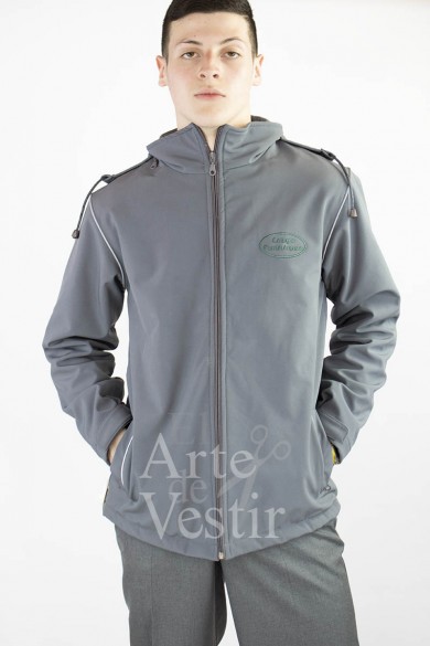 CASACA GRIS PUNTA ARENAS SOFT SHELL HOMBRE