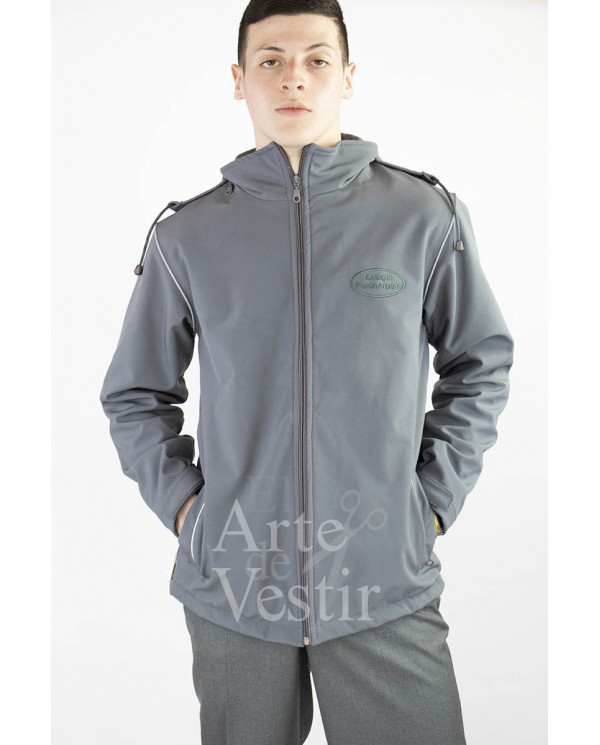 CASACA GRIS SOFT SHELL HOMBRE PUNTA ARENAS
