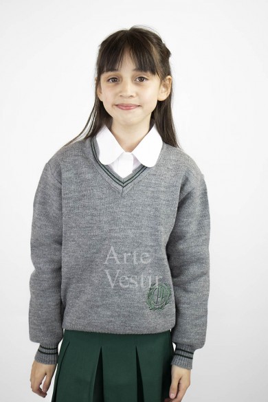 SWEATER GRIS V ML PUNTA ARENAS